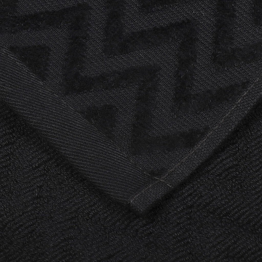 Полотенце кухонное махровое, 30х30 см, 450 г/м2, 100% хлопок, Silvano, Navy, черное, Узбекистан