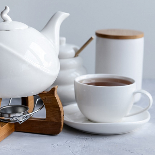 Чайная пара из фарфора Tudor England Royal white TU9999-3, 240 мл