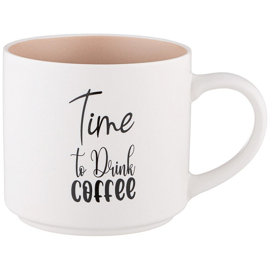 Кружка фарфор, 470 мл, Time To Drink Coffee, Lefard, 260-981