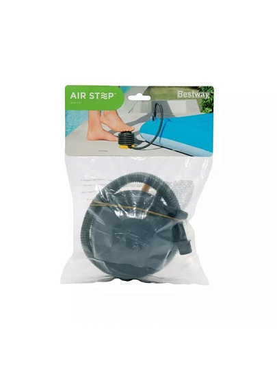 Насос воздушный ножной, 0.3 л, 28х19 см, 3 насадки, Bestway, 62147