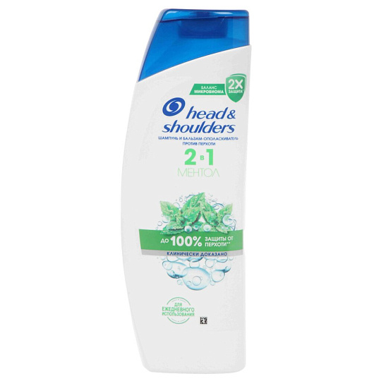 Шампунь бальзам-ополаскиватель Head & Shoulders, Ментол, против перхоти, 360 мл