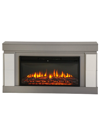Электрокамин RealFlame, Parma, серый камень, белый, Flash-S 36, эксклюзив