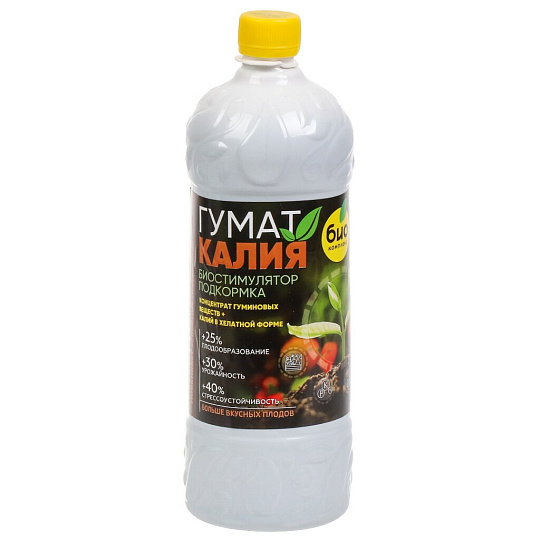 Удобрение Гумат Калия, жидкость, 1 л, Био-комплекс