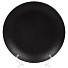 Тарелка обеденная, керамика, 24 см, круглая, Крафт, Daniks, Y4-7600, черная - фото 2