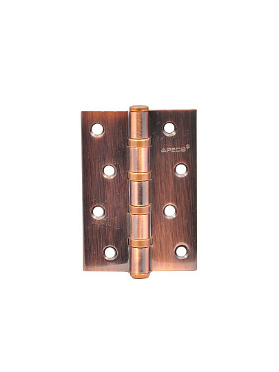 Петля врезная для деревянных дверей, Apecs, 100х70х3 мм, B4-Steel-AC, 13727, универсальный, с 4 подшипниками, медь