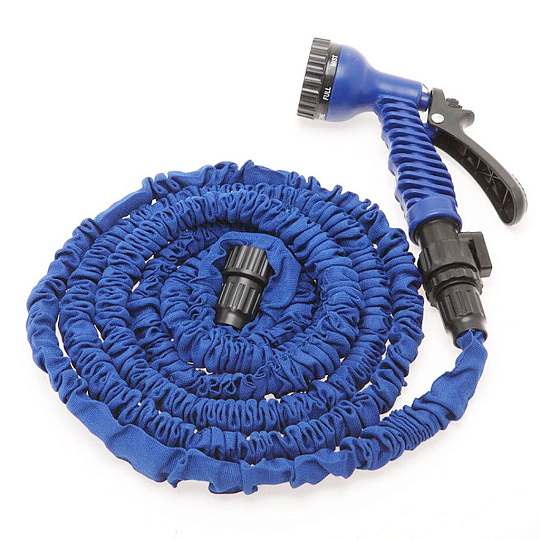 Шланг поливочный, растягивающийся, 16 атм, 37.5 м, Xhose, 125FT, резина + нейлон, с пистолетом