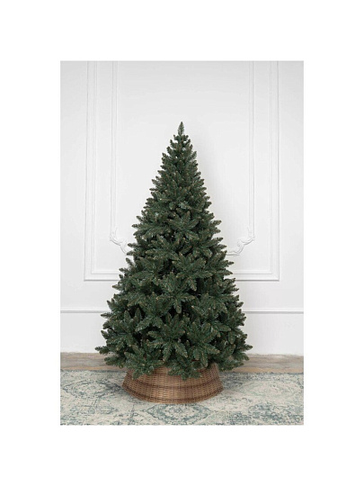 Елка новогодняя напольная, 150 см, Москворецкая, ель, зеленая, хвоя ПВХ пленка, мягкая хвоя, 251150, ЕлкиТорг