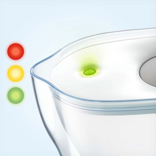 Фильтр-кувшин Brita, Style XL MX+ (1U + 2LM) LED, для холодной воды, 1 ступ, 3.6 л, серый