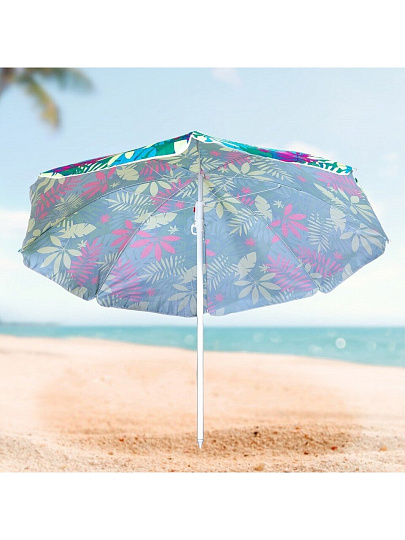 Зонт пляжный 170 см, с наклоном, 8 спиц, металл, Премиум, Y9-018