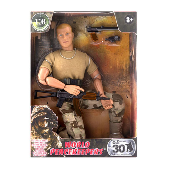 Игровой набор World Peacekeepers, Универсальный солдат, 6 видов, MC90001, в ассортименте