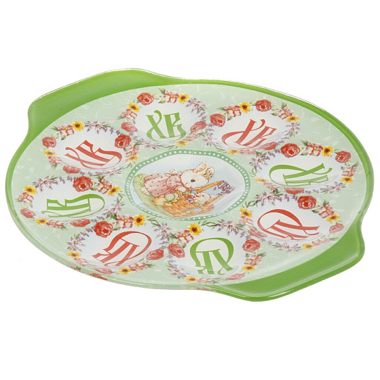 Тарелка для яиц, стекло, 8 ячеек, с ручками, ХВ, GC2507