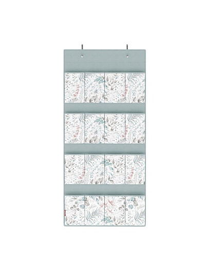 Кофр для хранения, 16 карманов, подвесной, 53х115 см, два съемных держателя, на дверь, BT-PD16