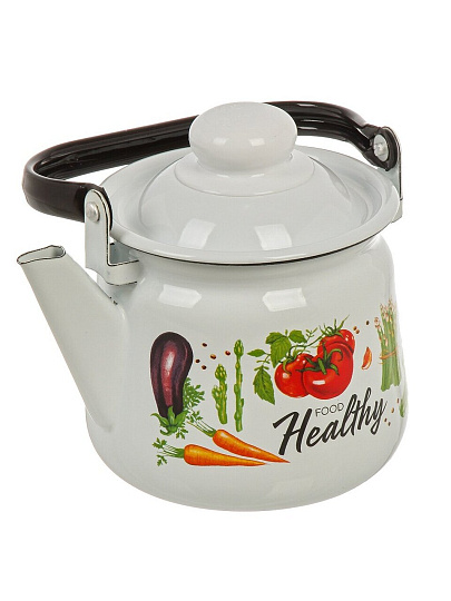 Чайник сталь, эмалированное покрытие, 1.5 л, Appetite, Veggies, 01-2708/4М
