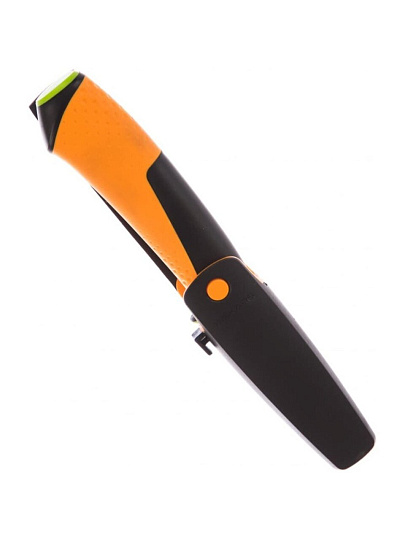 Нож для тяжелых работ, с точилкой, Fiskars, 1023619