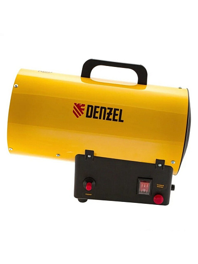 Пушка тепловая газовая, Denzel, GHG-10, 10 кВт, 300 м³/ч, 1 режим, круглая, 96476