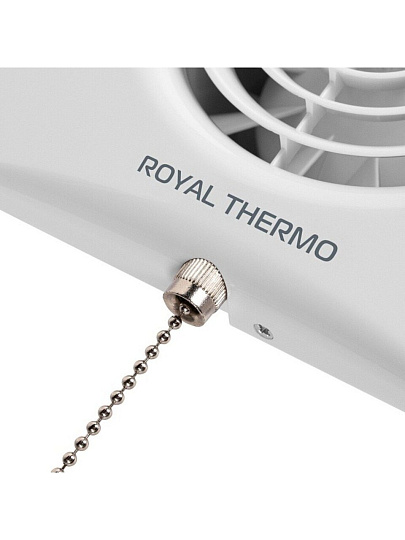 Вентилятор вытяжной настенный, выключатель, Royal Thermo, установочный диаметр 100 мм, 10 Вт, 100 м³/ч, белый, RAFR 100 P, НС-1608398