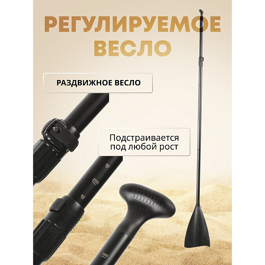 Сап борд надувной 330х81х15 см, одинарный ПВХ, рюкзак, насос, весло и лиш, ремкомплект, 190 кг, SUP005