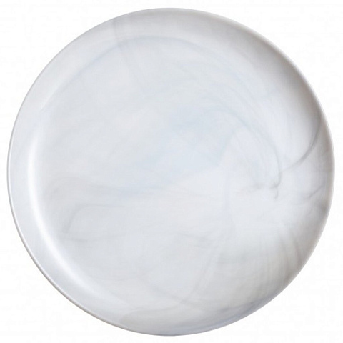Тарелка обеденная, стеклокерамика, 25 см, круглая, Diwali Marble, Luminarc, P9908