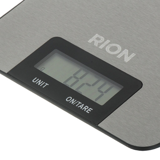 Весы кухонные электронные, металл, Rion, ZD-416, платформа, точность 3 г, до 5 кг, LCD-дисплей, ZD-416
