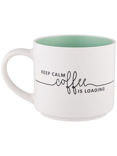 Кружка фарфор, 470 мл, Keep Calm Coffee Is Loading, Lefard, 260-979