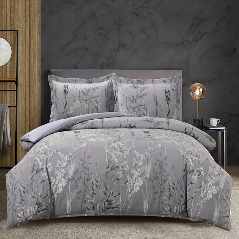 Постельное белье 1.5-сп, пр150х220, 2н70х70, п145х220, Mcotton, м-сат, Помпео