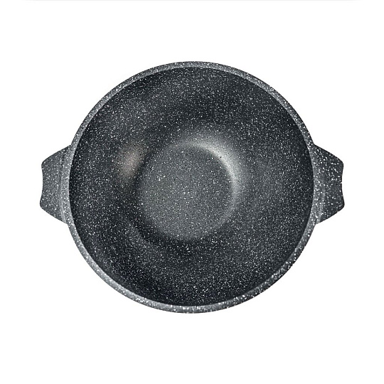 Казан алюминий, антипригарное покрытие, 6 л, Гранит, с крышкой, Мечта, 56701