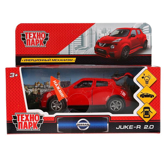 Машина Технопарк, Nissan Juke-R 2.0, 12 см, инерционная, металл, JUKE-RDS-SL