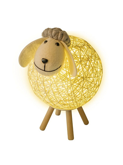 Светильник светодиодный 3 Вт, детский, с USB, JazzWay, JS3-Lamb, 5038110, «Овечка»