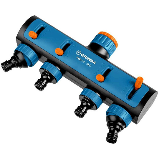 Распределитель четырехканальный 3/4"-1", пластик, Grinda, PROLine TS-4, 8-426313_z02