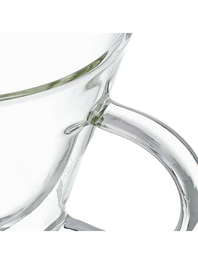Кружка стекло, 360 мл, Florino, двойные стенки, Qwerty, 74014