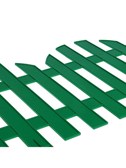 Забор декоративный пластмасса, Palisad, №4, 28х300 см, зеленый, ЗД04