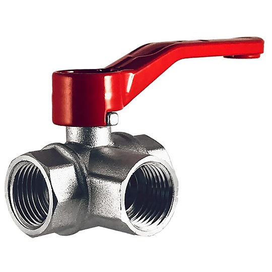 Кран для бытовых приборов, 1/2'', г-г-г, трехходовой, STI