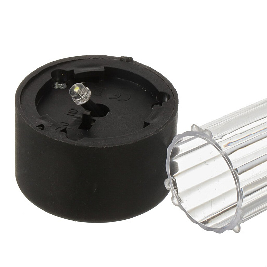 Светильник садовый Ultraflash, SGL-001, на солнечной батарее, грунтовый, пластик, черный