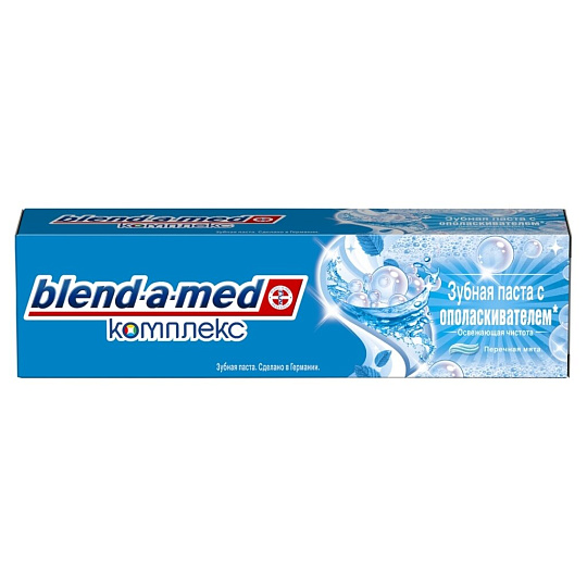 Зубная паста Blend-a-med, Комплекс + ополаскиватель Перечная мята, 100 мл