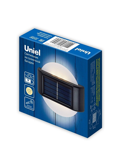 Светильник светодиодный, Uniel, USL-F-158/PM090 ROND, 0.06 Вт, 3000 К, 3 Лм, IP44, 9х9х2.3 см, на солнечной батарее, UL-00011588