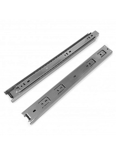 Направляющая шариковая 14", 350х45 мм, 2 шт, хром, StahlBuro, 15 929
