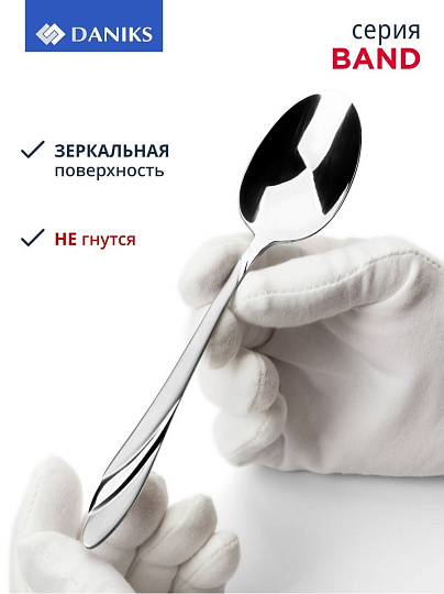 Набор столовых приборов нержавеющая сталь, 24 предмета, столовый, подарочная упаковка, Daniks, Band