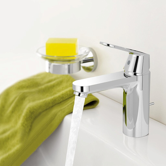 Смеситель для раковины, Grohe, Eurosmart, с картриджем, хром, 23325000