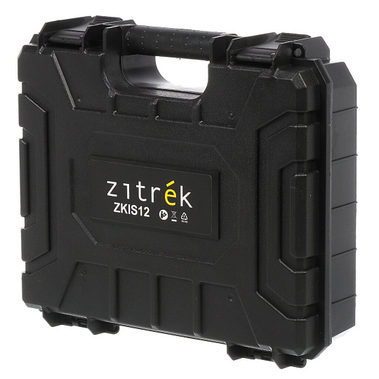 Гайковерт аккумуляторный, Zitrek, ZKIS12, ударный, 12 В, 2 А.ч, Li-ion, 90 Н-м, 2400 об/мин, 1 скорость, кейс