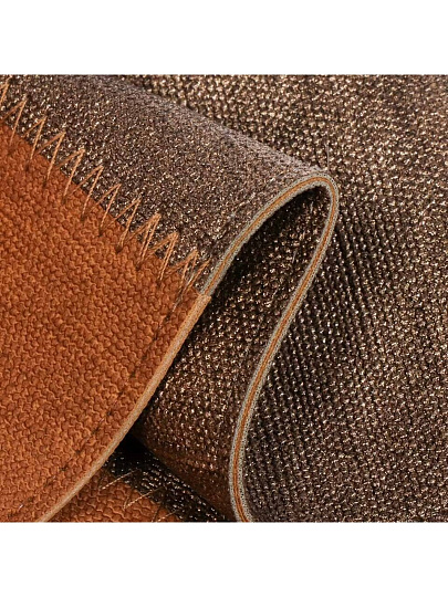 Салфетка декоративная 45х30 см, прямоугольная, коричневая, Patchwork, DMP13