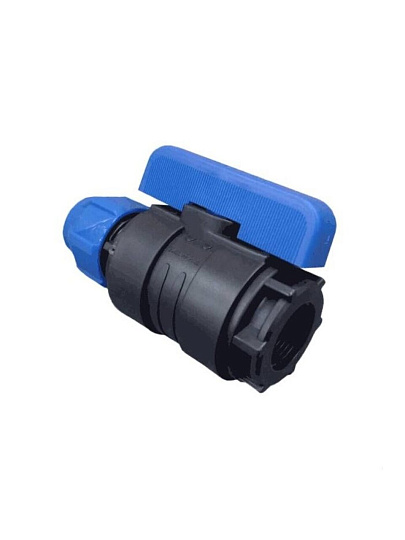 ПНД кран d25х1/2'', внутренняя резьба, шаровой, цанга, Valfex