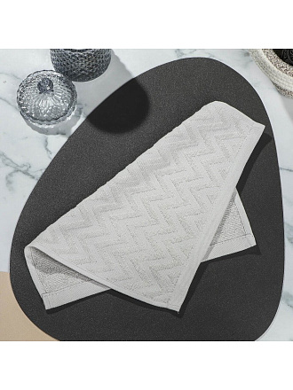 Полотенце кухонное махровое, 30х30 см, 450 г/м2, 100% хлопок, Silvano, Navy, серое, Узбекистан