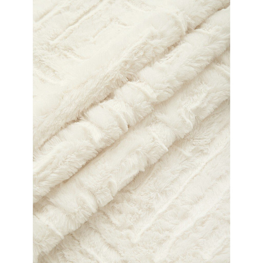 Плед евро, 220х240 см, искусственный мех, 100% полиэстер, Buenas Noches, Греция, молочный, 91790