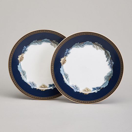 Набор тарелок закусочный, фарфор, 2 шт, 20.5 см, круглый, Art Collection, Lefard, 590-694
