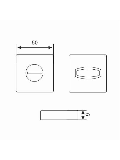 Комплект для сантехнической двери Аллюр, ВЕНСАН BL+L7050S BL+BK-S1 BL (26150/S7050), 15201, черный матовый