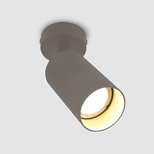 Светильник на основании General Lighting Systems, Башня, 50 Вт, GU10, на 1 лампочку, IP20, d5.5х10 см, Спот, графит, 661814