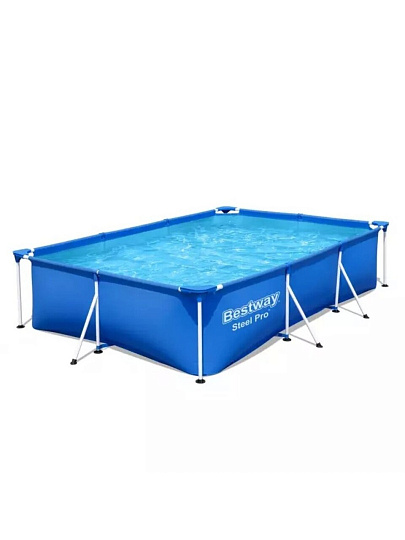 Бассейн каркасный Bestway, 300х201х66 см, Steel Pro, 56404BW, 3300 л
