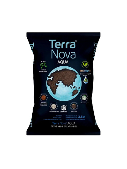 Грунт Aqua, универсальный, с биогумусом и перлитом, 2.5 л, Terra Nova