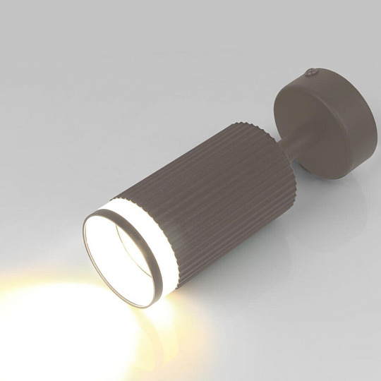 Светильник на основании General Lighting Systems, Полосы, 50 Вт, GU10, на 1 лампочку, IP20, d5.5х6х10 см, боковое рассеивание, Спот, графит, 661877