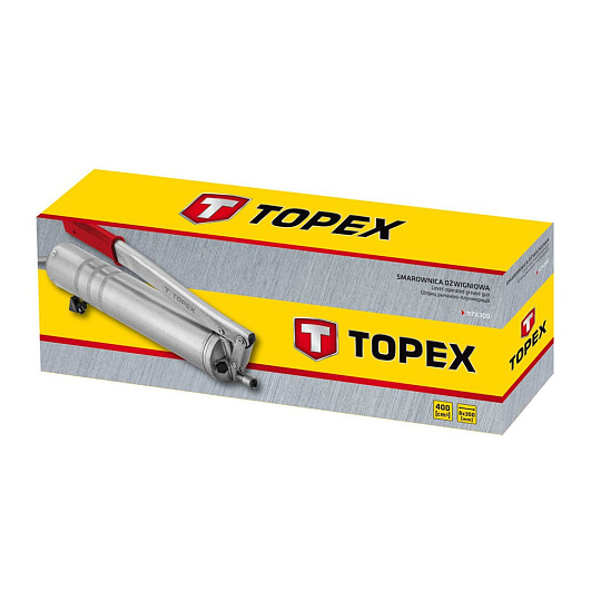 Шприц рычажно-плунжерный 400 cм3 / 8 x 300 мм, TOPEX, 97X300